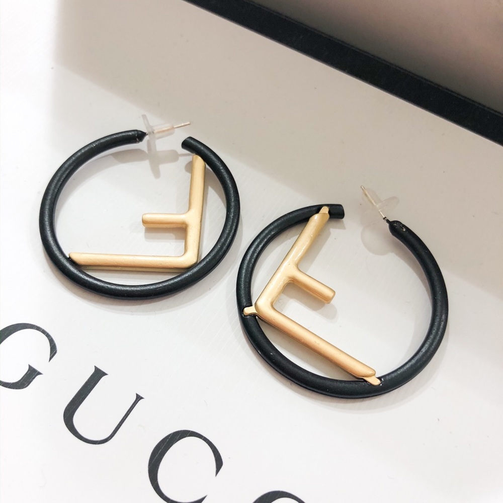 Letter F Earrings
